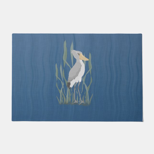 Shoebill Stork Doormat Deurmat (Voorkant)