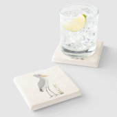 Shoebill Stork Stone Onderzetter (Zijkant)