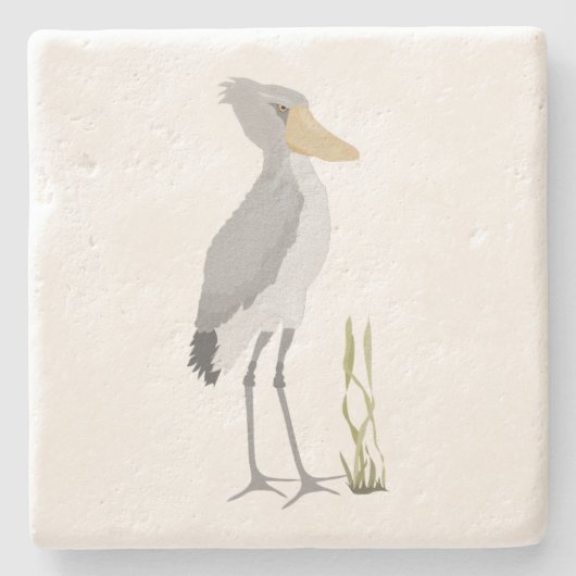 Shoebill Stork Stone Onderzetter (Voorkant)