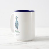 Shoebill Stork Two-Tone Coffee Mok (Voorkant links)