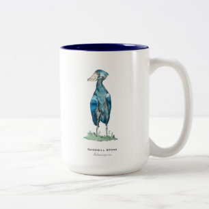 Shoebill Stork Two-Tone Coffee Mok