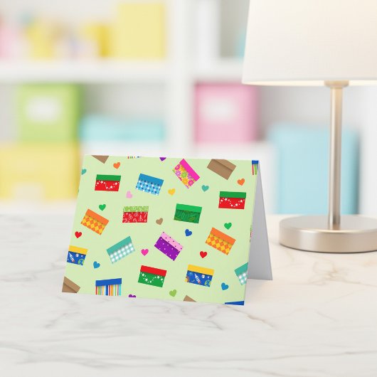 Shoebox Love Carte de remerciements - Vert