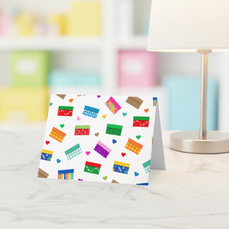 Shoebox Love Thank You Card - Wit Bedankkaart