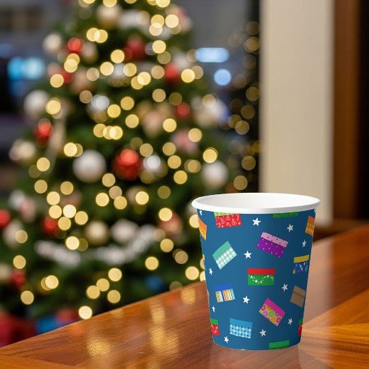 Shoebox Star Paper Cup - Blauw Papieren Bekers