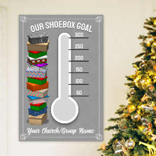 Shoebox Thermometer Poster - Grijs