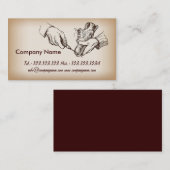 Shoemaker Repairman uit Shop Manager Visitekaartje (Voorkant / Achterkant)