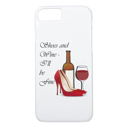 Shoes and Wine iPhone Case (Achterkant)