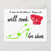 Shoes Recipe Card Briefkaart (Voorkant)