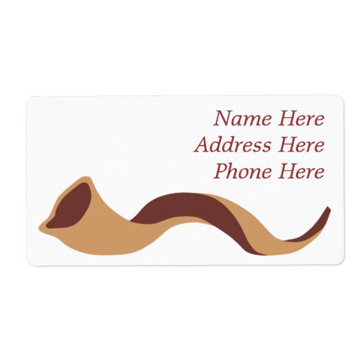 Shofar Logo Etiket (Voorkant)