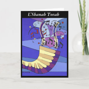 Shofar Rosh Hashanah, L'Shanah Tovah Feestdagen Kaart