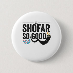 Shofar Zo goed Funny Jewish Hanukkah Holiday Gift Ronde Button 5,7 Cm