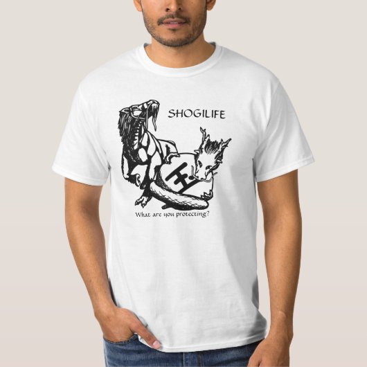 Shogi Life - Wat beschermt u? T-shirt (Voorkant)