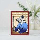 Shogun Jaar van het Rat Briefkaart (Staand voorkant)