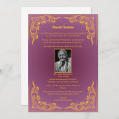 Shok Sandesh Hindu Shraddh Kaart (Voorkant / Achterkant)