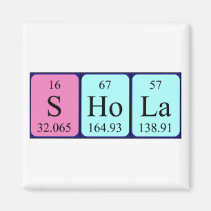 Shola periodieke lijstnaam magnet magneet