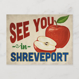 Shonthport Louisiana Apple - Vintage Travel Briefkaart