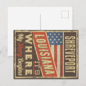 Shonthport Louisiana Briefkaart (Voorkant / Achterkant)