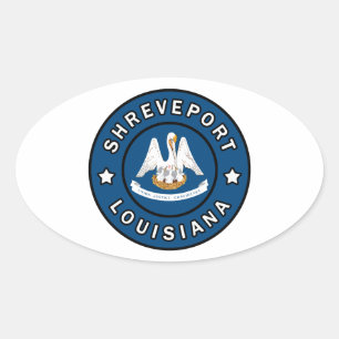 Shonthport Louisiana Ovale Sticker