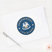 Shonthport Louisiana Ovale Sticker (Envelop)