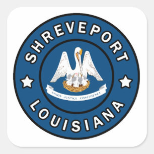 Shonthport Louisiana Vierkante Sticker