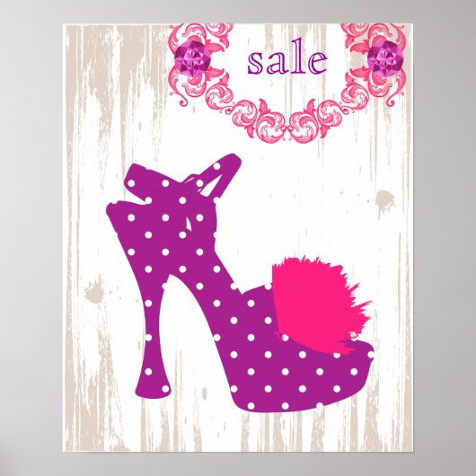 SHOOE Poster Purple - Affiches MODE (Devant)