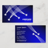 Shooghars - Wit op Spotlit Blue Visitekaartje (Voorkant / Achterkant)