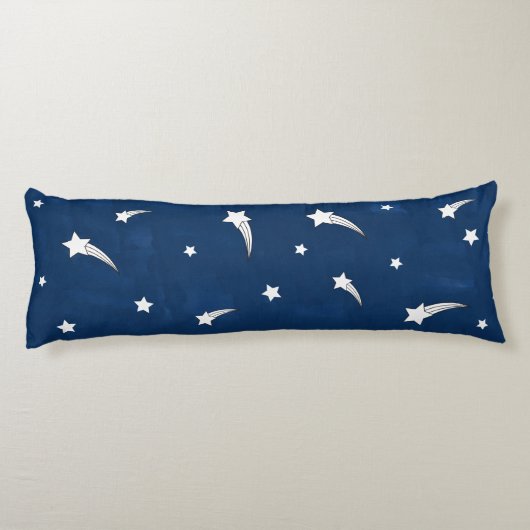 Shooistars Navy Blue Waterverf Lichaamskussen (Achterkant)