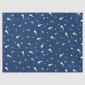 Shooistars Navy Blue Waterverf Tissuepapier (Voorkant)