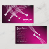 Shooistreren - Wit op Spotlit Hot Pink Visitekaartje (Voorkant / Achterkant)