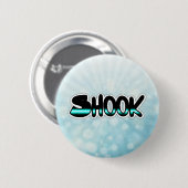 Shook Blauwgroen en Black Slang Button (Voorkant /achterkant)