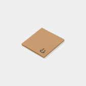 Shooky lichtbruin post-it® notes (Schuin)