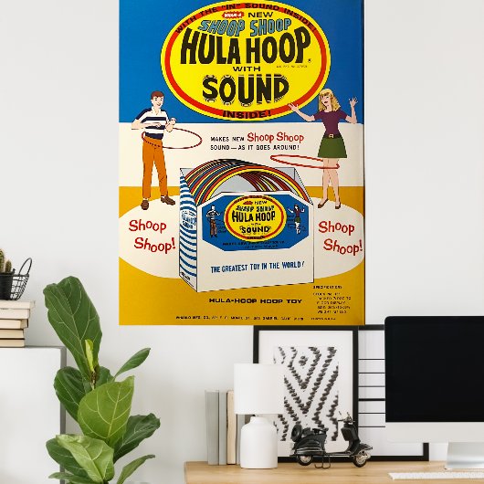 Shoop Shoop Hula Hoop Hoesje ad Poster (Thuiskantoor)