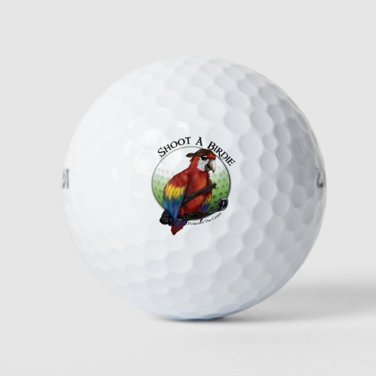 Shoot A Birdie Pirate Golf Balls Golfballen (Voorkant)