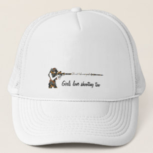 Shoot als een meisje trucker pet