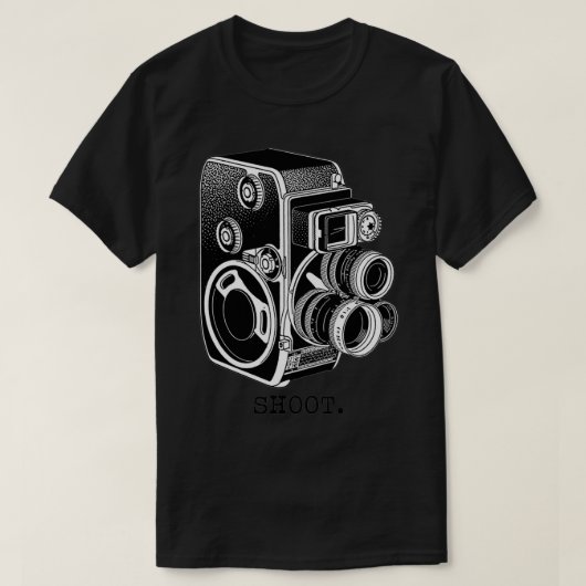 Shoot Bolex Black T-shirt (Design voorkant)