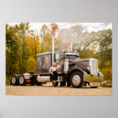 Shoot First Photography's Smokin' Peterbilt Poster (Voorkant)