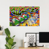 Shoot Goal Soccer Poster (Thuiskantoor)