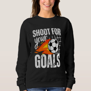 Shoot voor uw Doelstellingen Voetbalken Gezegde ve Trui