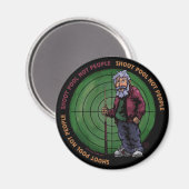 Shoot zwembad Niet mensen Magneet (Voorkant / Achterkant)