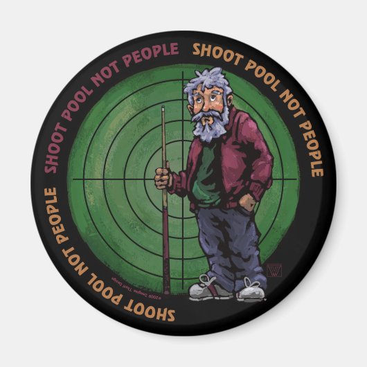 Shoot zwembad Niet mensen Magneet (Voorkant)