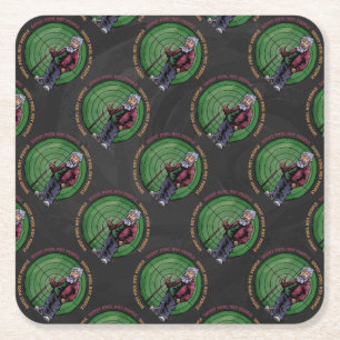 Shoot zwembad Niet mensen Vierkante Kartonnen Onderzetter