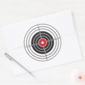 Shootdoel Ronde Sticker (Envelop)