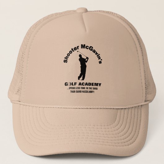 Shooter McGavin's Golf Academy Trucker Hat Pet (Voorkant)