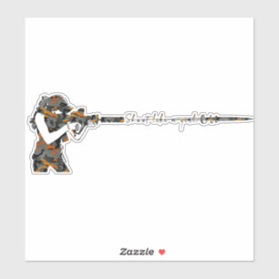 Shooter meisjes Sticker