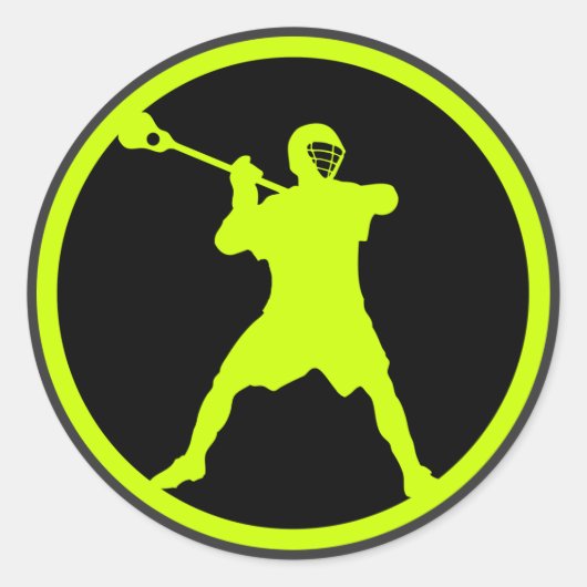 Shootergroen Ronde Sticker (Voorkant)