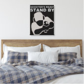 Shooter's Ready Canvas poster Afdruk (Insitu (Slaapkamer))