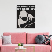 Shooter's Ready Canvas poster Afdruk (Insitu (Woonkamer))