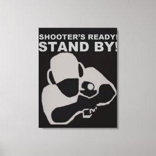 Shooter's Ready Canvas poster Afdruk