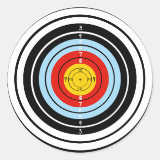 Shooting Game Doel Ronde Sticker