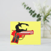 Shooting Held Briefkaart (Staand voorkant)